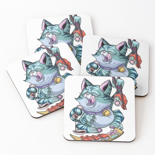 Item preview, Cosmic Sushi Cat Artwork	 designed and sold by NeilfAhiey.