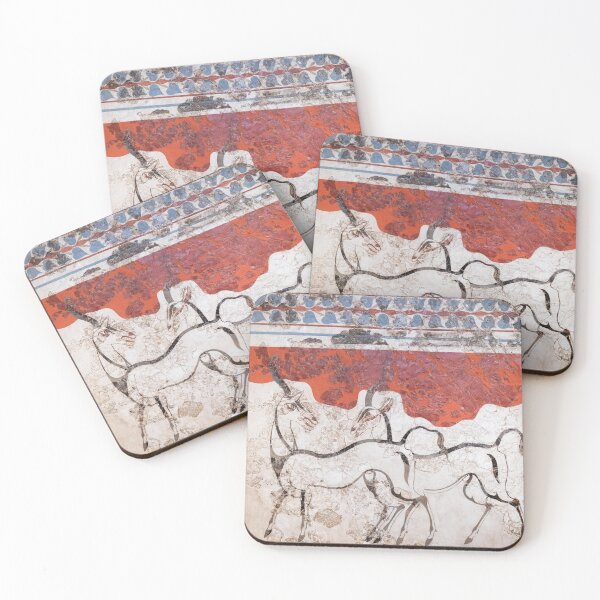 Item preview, Fresco of Akrotiri antelopes designed and sold by likiska.