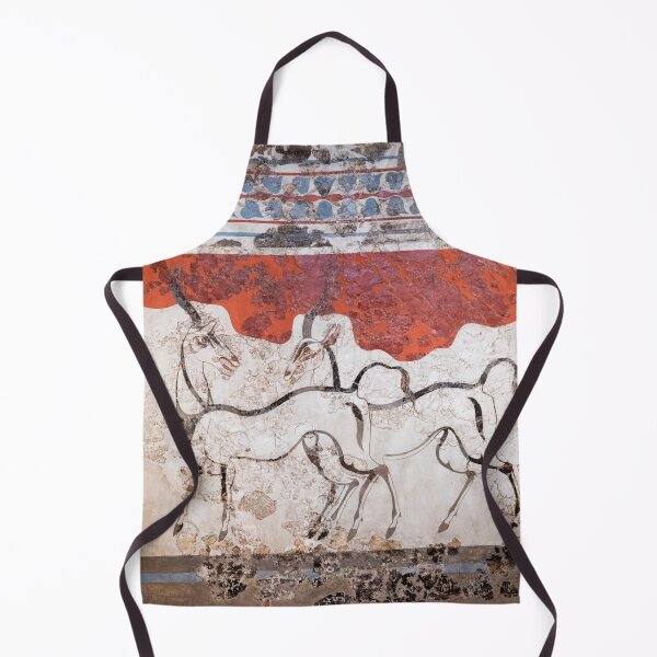 Item preview, Fresco of Akrotiri antelopes designed and sold by likiska.