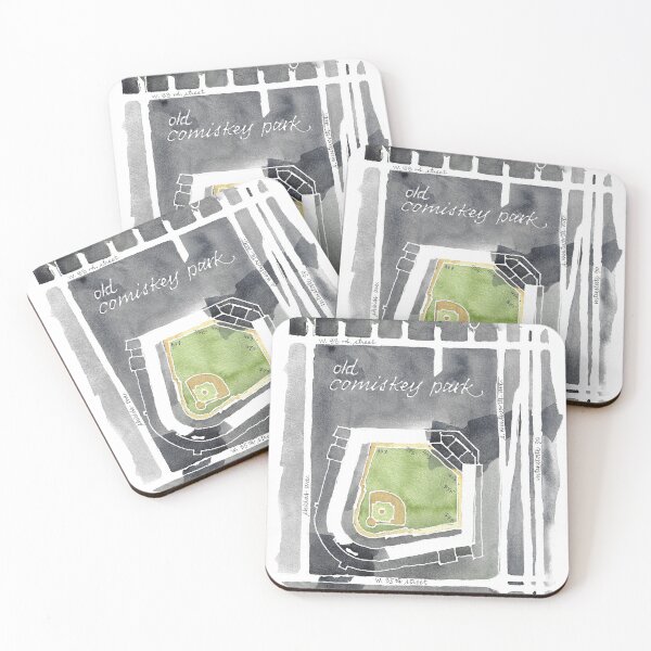 Item preview, Old Comiskey Park Watercolor Map, Chicago designed and sold by SaxonBlueInk.