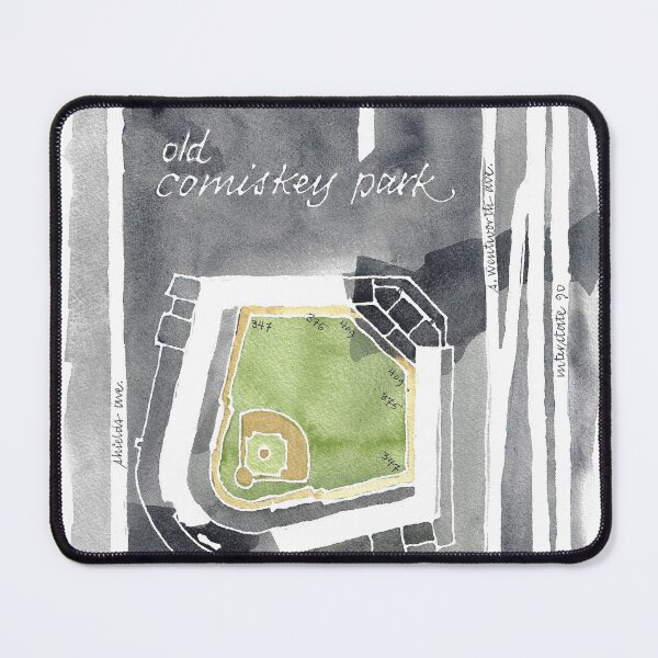 Item preview, Old Comiskey Park Watercolor Map, Chicago designed and sold by SaxonBlueInk.