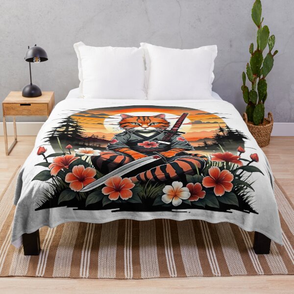 Item preview, The samurai warrior cat designed and sold by ArtBoom73.