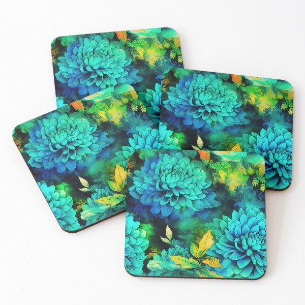 Item preview, Vibrant Lush Chrysanthemum Pattern designed and sold by bubblegoth.