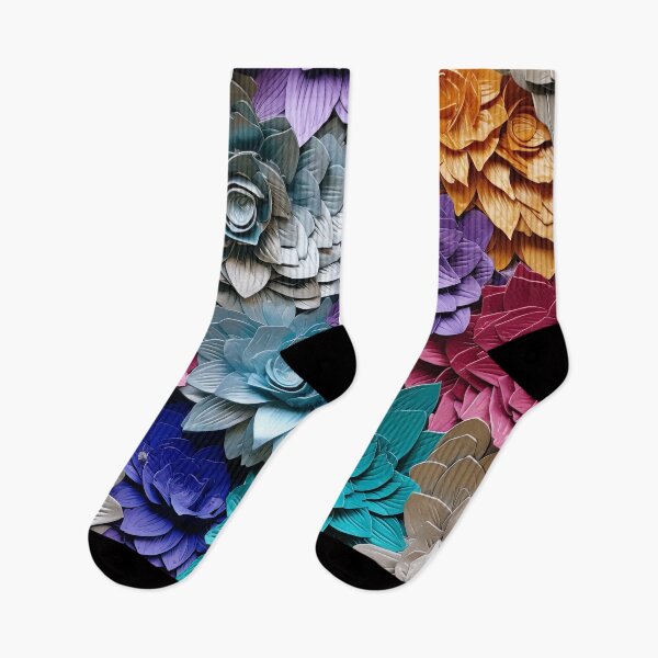 Item preview, Teal Magenta Multicolored Textured Floral Pattern designed and sold by bubblegoth.