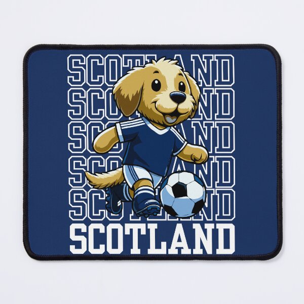 Item preview, Dog Playing Football | Scotland Edition designed and sold by McThingummy.