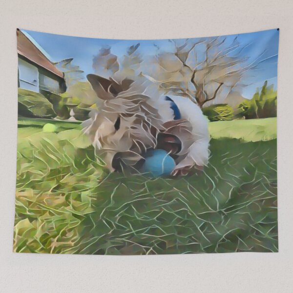 Item preview, Westie On The Ball In Gemstone designed and sold by Fearless-Fox.