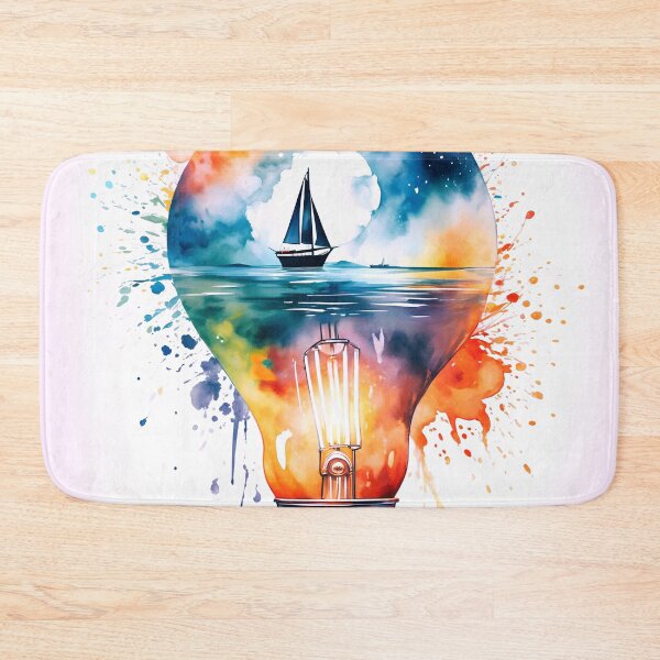 Item preview, Abstract Art of a Light Bulb in Watercolor. designed and sold by PixelCraftDSG.