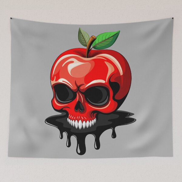 Item preview, Skull Apple Poisoned Deadly spooky Fruit  designed and sold by BluedarkArt.