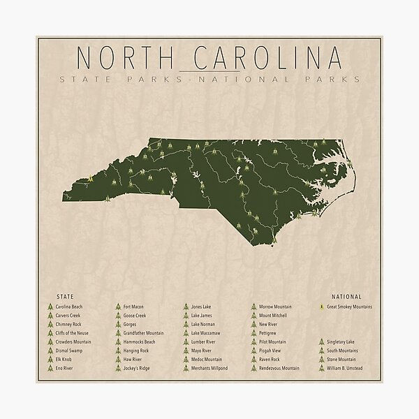 Item preview, North Carolina Parks designed and sold by FinlayMcNevin.