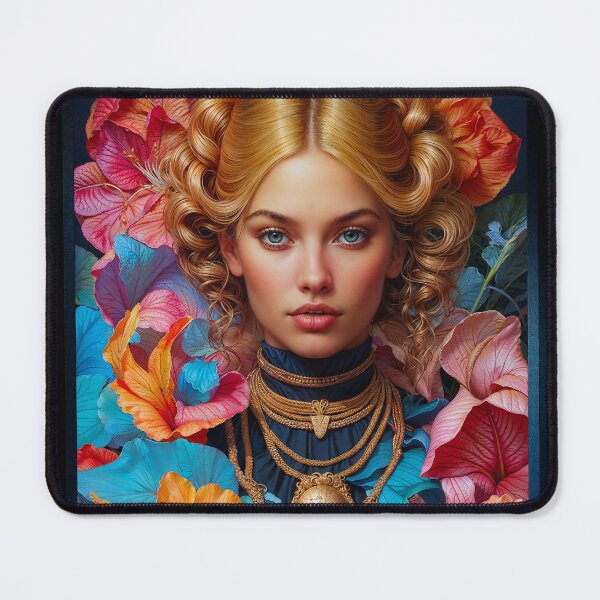 Item preview, Portrait Of Alice Credenza Enchanted AI Concept Art by Xzendor7 designed and sold by Xzendor7 Digital Art Creations.