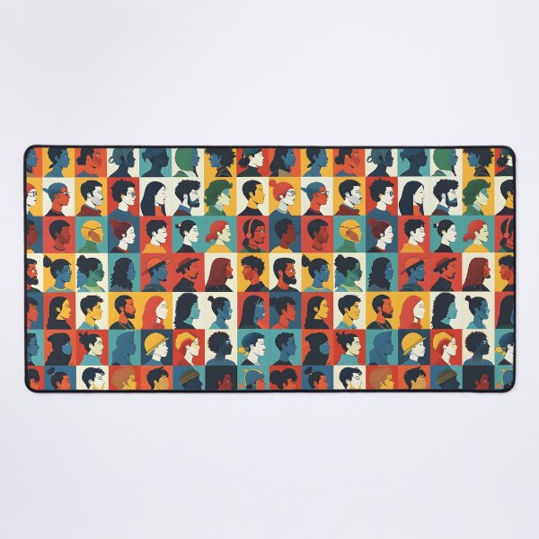 Item preview, diverse faces of different ethnicity pattern  designed and sold by xiao xuans.