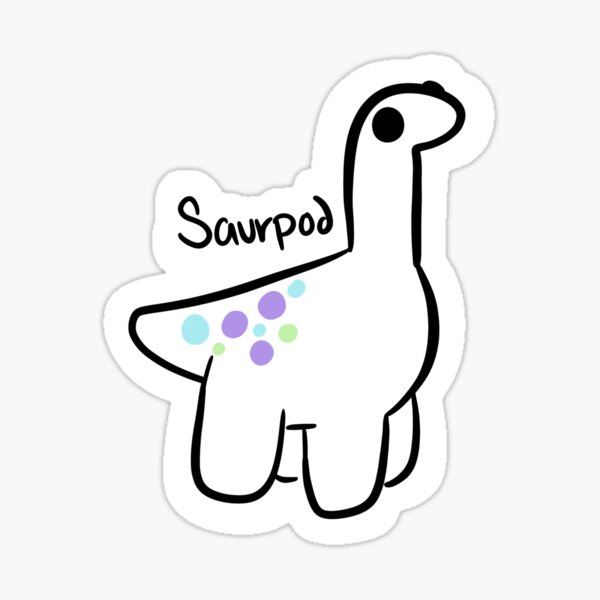 Item preview, Doodle Sauropod designed and sold by PixyleTimeSells.