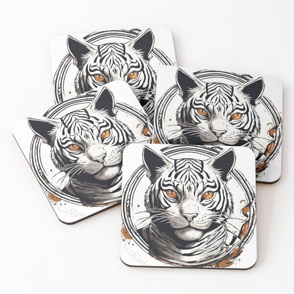 Item preview, Bengal tiger comic black with yellow designed and sold by Yeyishop.