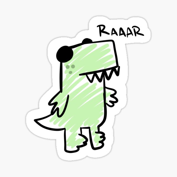Item preview, Doodle T-Rex designed and sold by PixyleTimeSells.