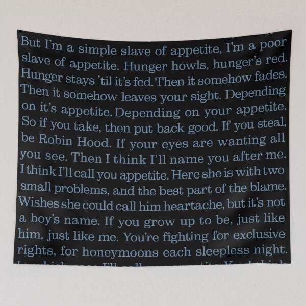 Item preview, Appetite - Prefab Sprout (lyrics) v.1 designed and sold by x1brett.