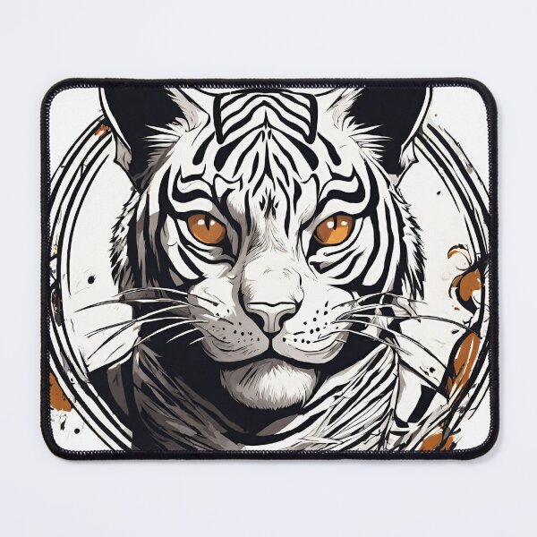 Item preview, Bengal tiger comic black with yellow designed and sold by Yeyishop.