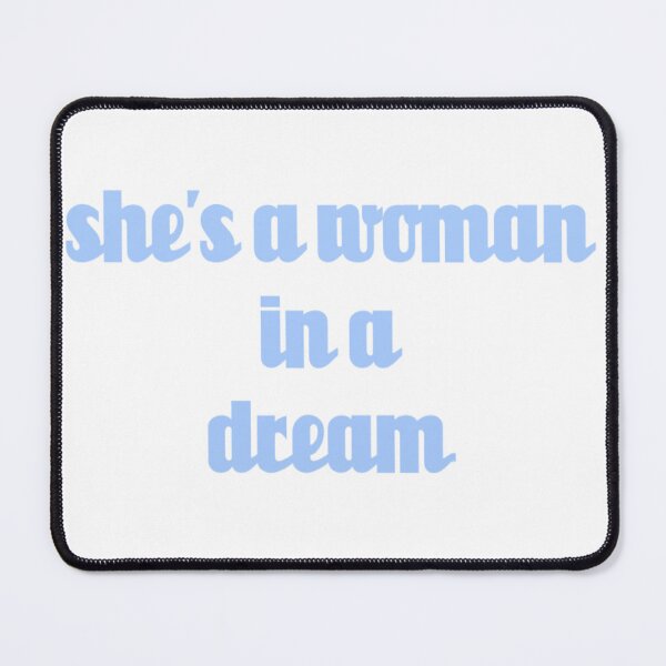 Item preview, shes a woman in a dream // Blue Text designed and sold by velvetearth.