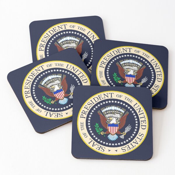 Sceau du président des États-Unis Dessous de verre (lot de 4)
