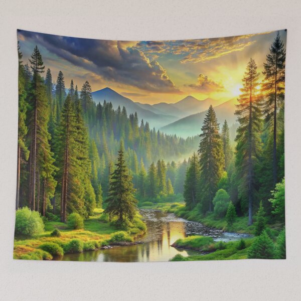 Item preview, Discover Yourself Forest Sunset Nature Photography designed and sold by Art-Jiyuu.