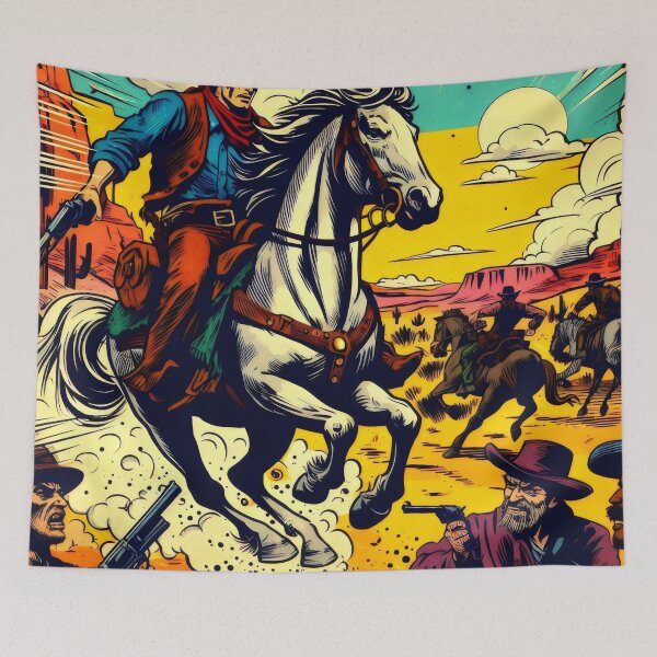 Item preview, Cowboys meeting. designed and sold by MyHappyArtShop.