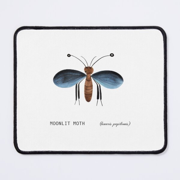 Item preview, Moonlit Moth (lunaris papilionis) designed and sold by WhiskerWish.