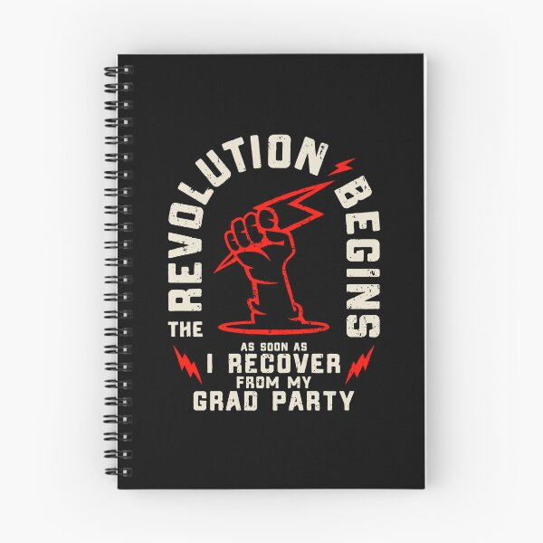 Item preview, Funny Graduation Grad Party Revolution Begins Sarcastic Joke designed and sold by Eurokollektiv.