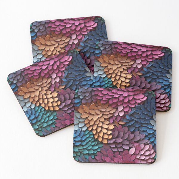 Item preview, Multicolor Vibrant Layered Petals Pattern designed and sold by bubblegoth.