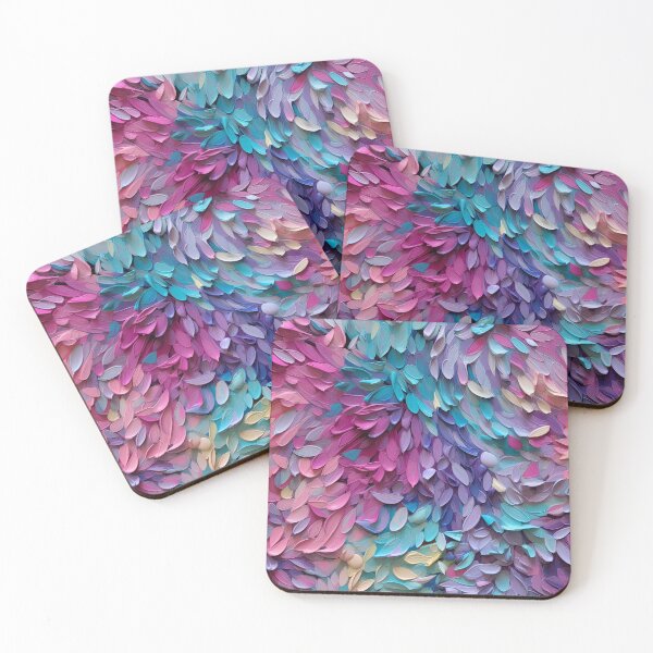 Item preview, Vibrant Pastel Petals Paint Texture Pattern designed and sold by bubblegoth.