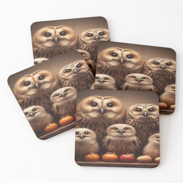 Item preview, Wondrous Barn Owls designed and sold by Furbulous Faces.
