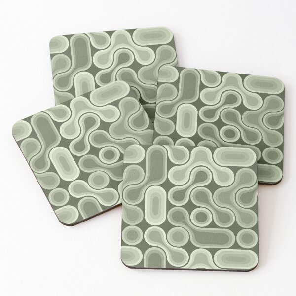 Item preview, Topographic Dot Design - Forest Green designed and sold by TigaTiga.