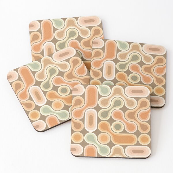 Item preview, Topographic Dot Design - Warm Pastel Retro designed and sold by TigaTiga.
