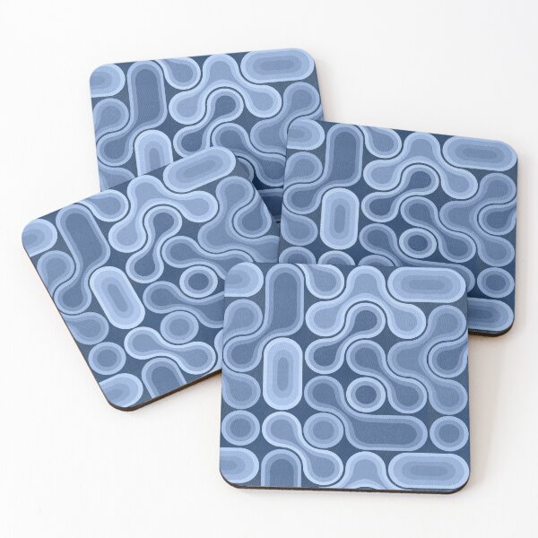 Item preview, Topographic Dot Design - Navy Blue designed and sold by TigaTiga.