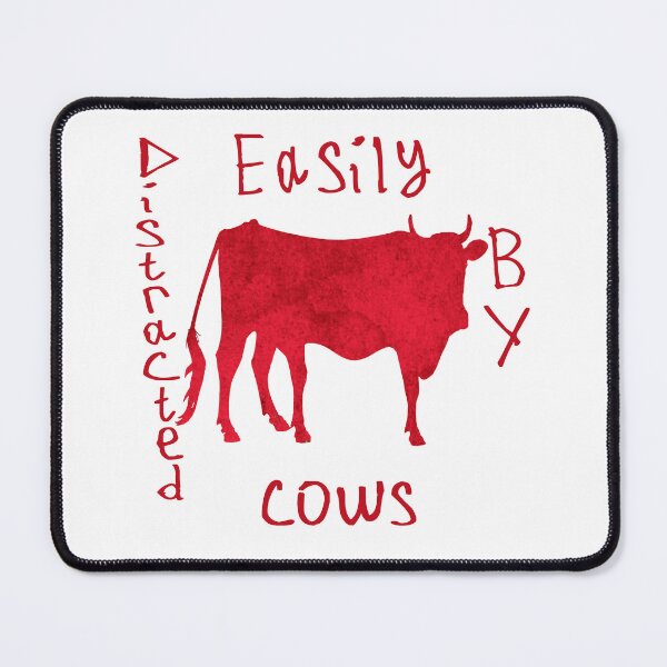 Item preview, Easily Distracted By Cows designed and sold by kinpirks.