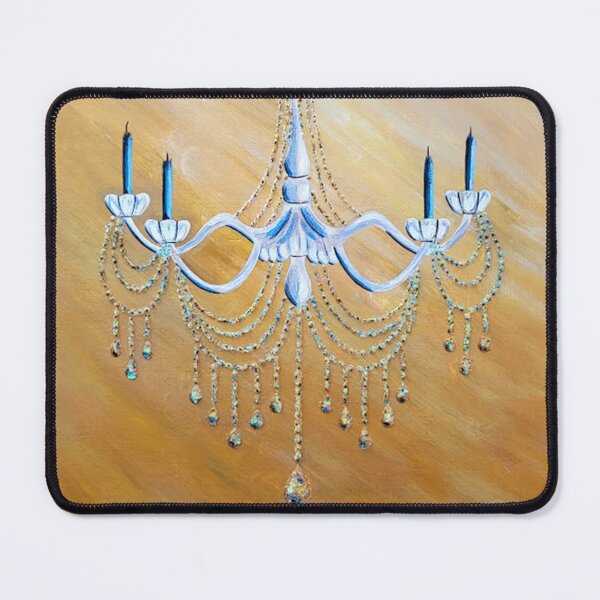 Item preview, Beautiful white chandelier with bling designed and sold by norascorner.