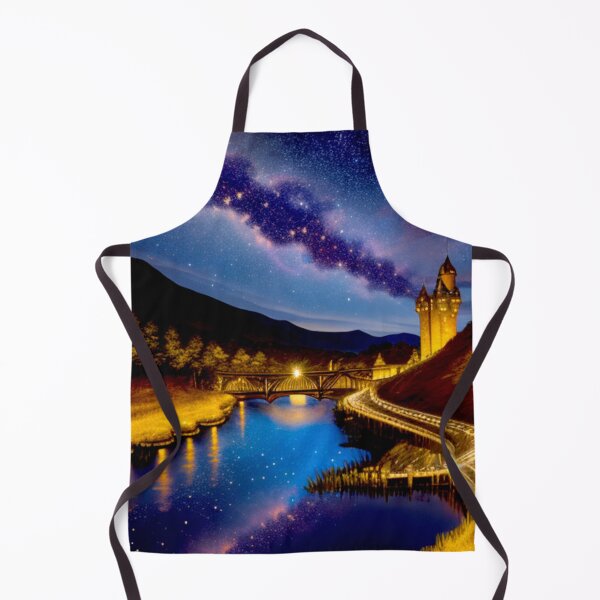 Item preview, Midnight Enchantment: The Tower's Reflection under a Starry Sky designed and sold by Highlandkings.