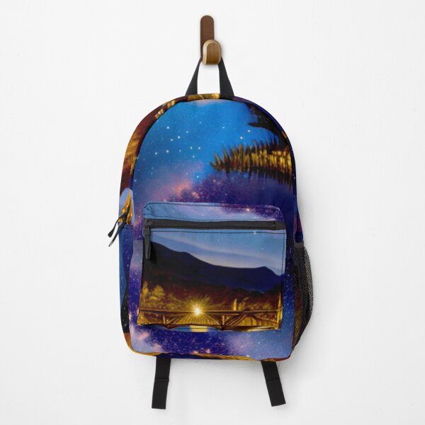 Item preview, Midnight Enchantment: The Tower's Reflection under a Starry Sky designed and sold by Highlandkings.