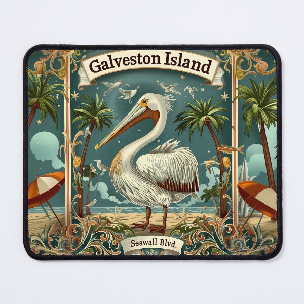 Item preview, Galveston Island Pelican Seawall Blvd designed and sold by David Balzen.
