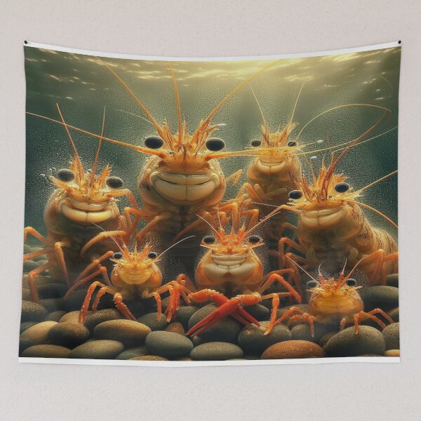 Item preview, School of Shrimp designed and sold by Furbulous Faces.