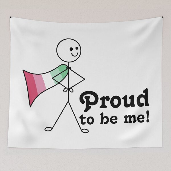 Item preview, Proud to Be Me Abrosexual Pride Super Hero designed and sold by JoyfulJen.