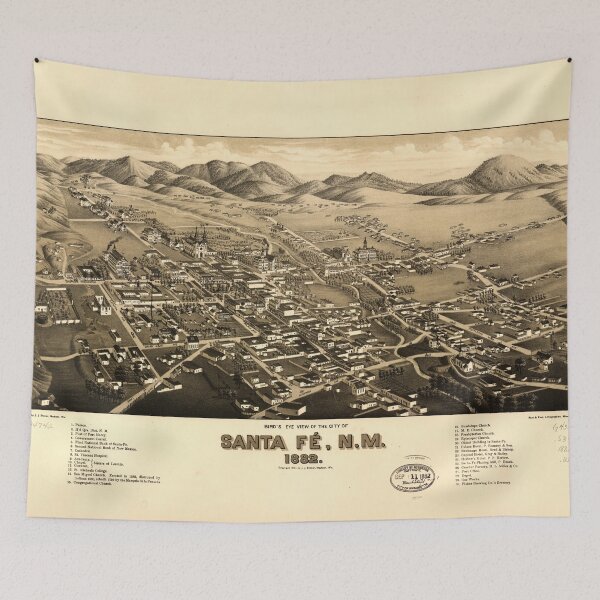 Item preview, Santa Fe, New Mexico (1882) designed and sold by allhistory.