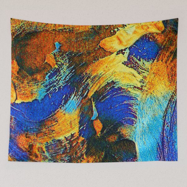 Item preview, Cobalt Gold, Bronze and Copper Abstract Art designed and sold by oz10.