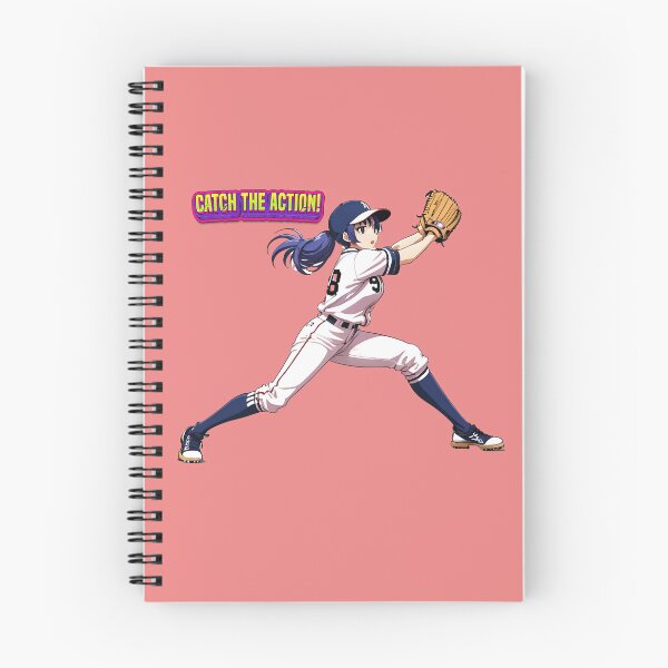 Item preview, anime girl baseball player catching the ball and catching the action! designed and sold by PrintPlanetGo.