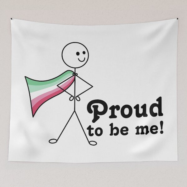Item preview, Proud to Be Me Abrosexual Pride Super Hero designed and sold by JoyfulJen.