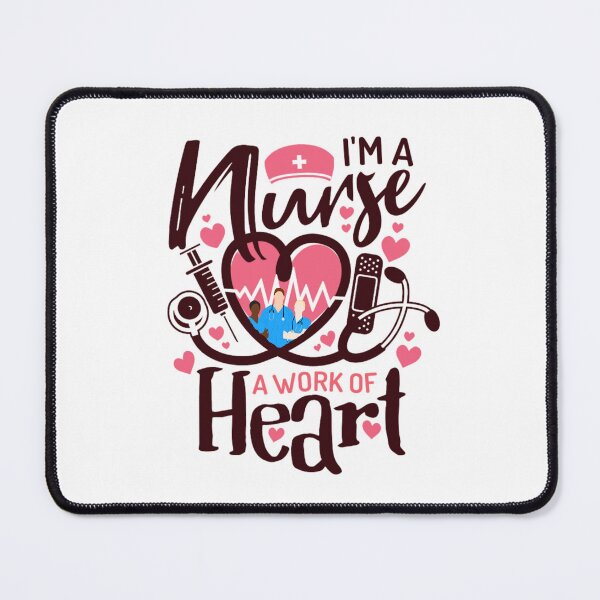 Item preview, I'M a Nurse a Work Of Heart  designed and sold by MABROTH.