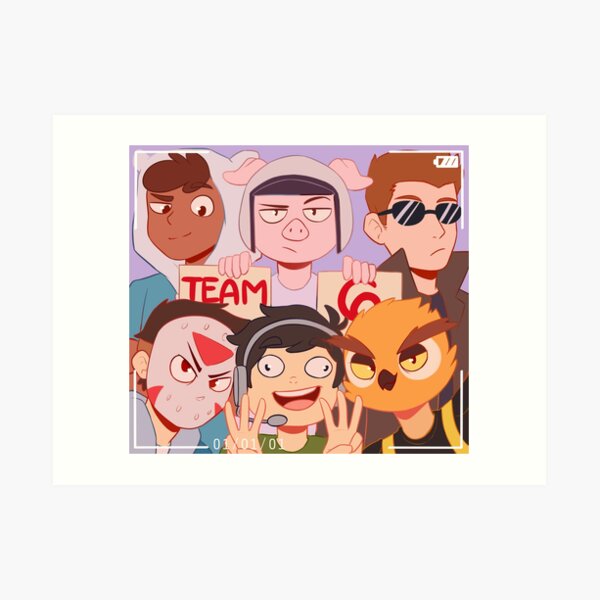 Team 6 Art Print