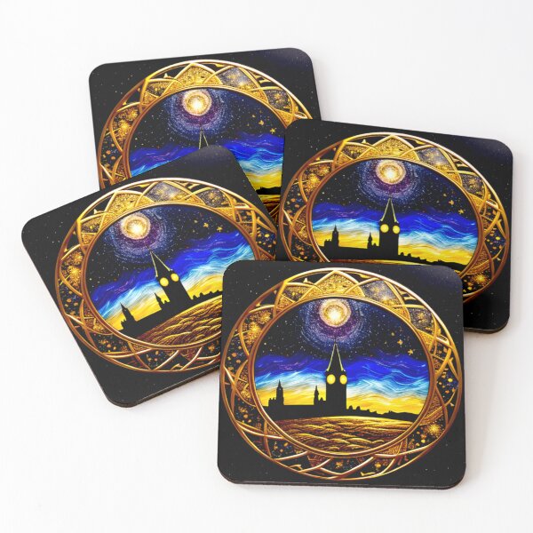 Item preview, Galactic Timekeeper: The Cosmic Spiral above the Clocktower designed and sold by Highlandkings.