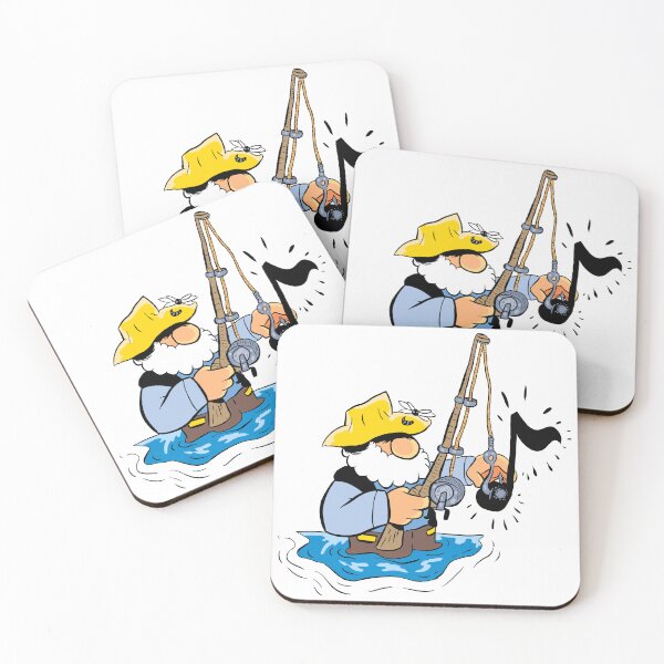 Item preview, MOUNTAIN MAN FISHIN WITH A MINOW MUSIC NOTE designed and sold by NEEDFUL STRINGS LLC.