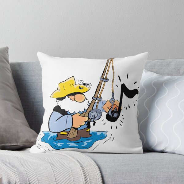 Item preview, MOUNTAIN MAN FISHIN WITH A MINOW MUSIC NOTE designed and sold by NEEDFUL STRINGS LLC.