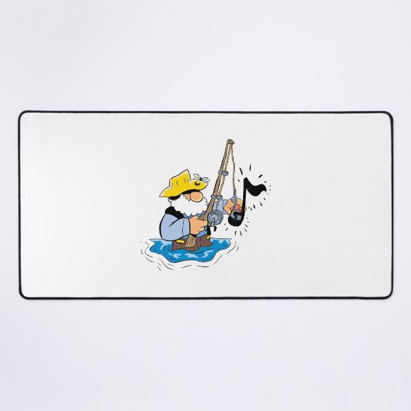 Item preview, MOUNTAIN MAN FISHIN WITH A MINOW MUSIC NOTE designed and sold by NEEDFUL STRINGS LLC.