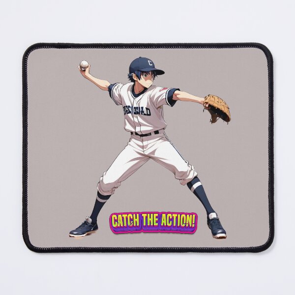 Item preview, anime boy baseball player ready to throw the ball , be ready to catch the action! designed and sold by PrintPlanetGo.